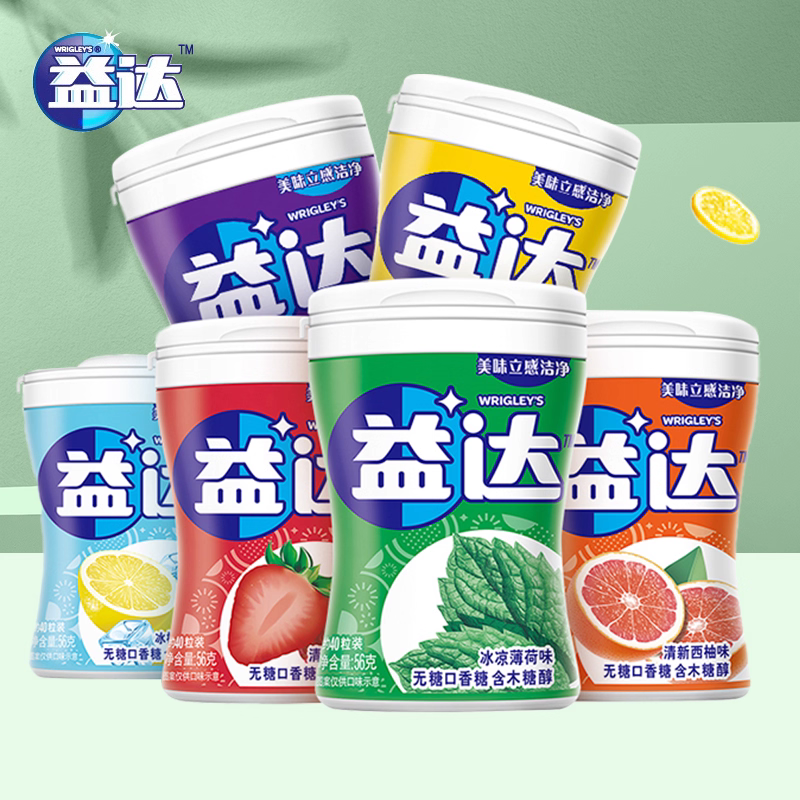 益达56g西瓜_无糖薄荷口香糖