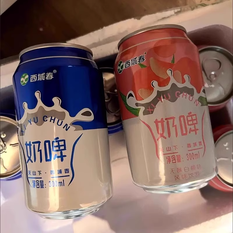300ml西域春 奶啤小青柠味