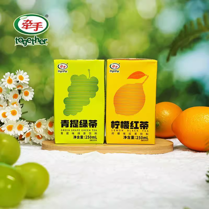 250ml牵手青提绿茶味