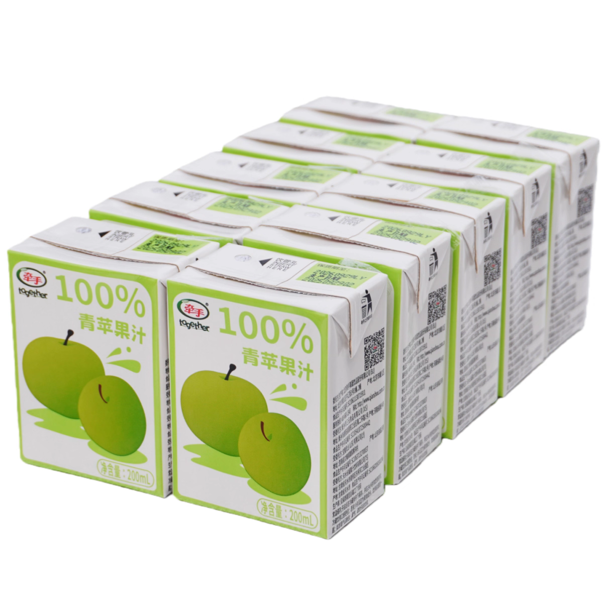 牵手100%青苹果汁200ml