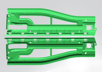 左/右前车门腰线加强板