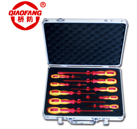 中泊桥防（QIAOFANG）7506 绝缘注塑11件套组合套装工具