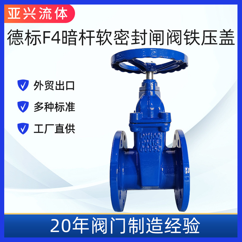 德标F4弹性座封闸阀铁压盖