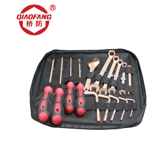 中泊桥防（QIANFANG）No.I-26 防爆铍青铜26件套电工组合套装工具