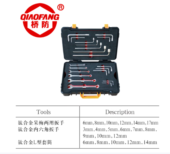 桥防（QIAOFANG）5601钛合金21件套组合工具